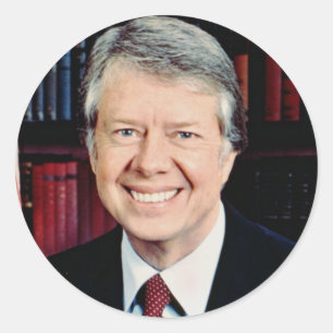 Sticker Rond Jimmy Carter, 39ème président des États-Unis