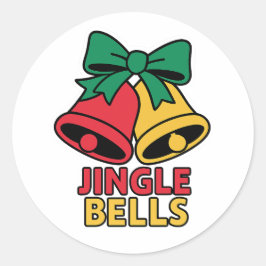 Sticker Rond Jingle Bells