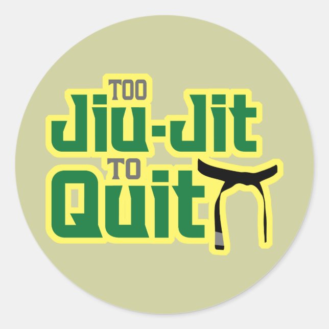 Sticker Rond Jiu-Jitsu (Devant)