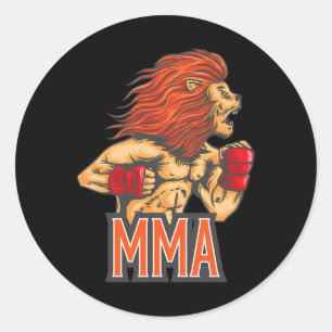 Sticker Rond Jiu-jitsu, Boxe, Kickboxing et Mma S 