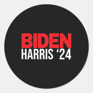 Sticker Rond Joe Biden Kamala Harris 2024 Réélection du cadeau