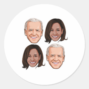 Sticker Rond Joe et Kamala Motif