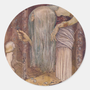 Sticker Rond John Bauer TROLL HERB