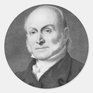 Sticker Rond John Quincy Adams