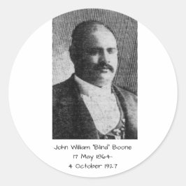 Sticker Rond John William "Blind" Boone