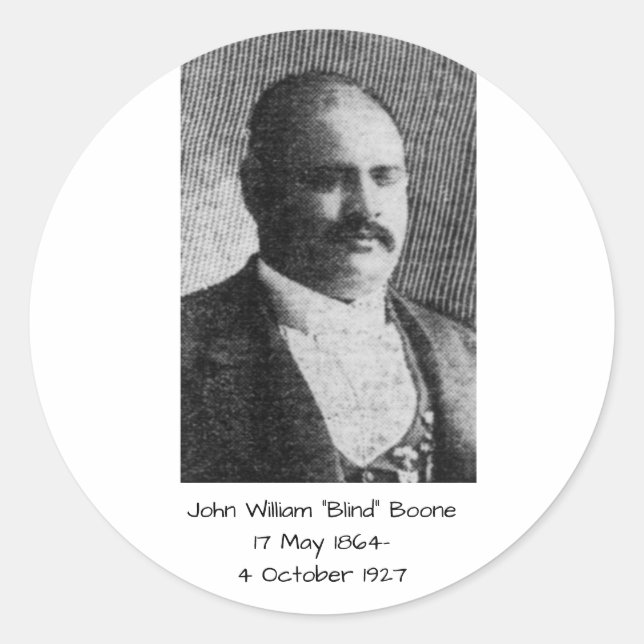 Sticker Rond John William "Blind" Boone (Devant)