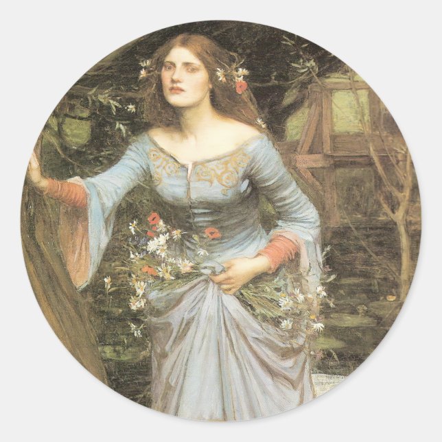Sticker Rond John William Waterhouse (Devant)
