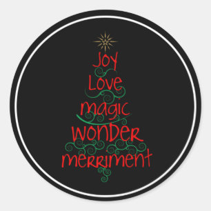 Sticker Rond Joie • Amour • Magie • Merveille • Joie