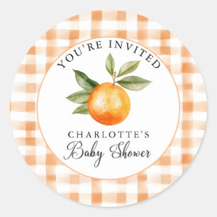 Sticker Rond Joie de Fleur d'Orange Petite Chérie