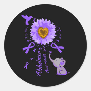 Sticker Rond Joli éléphant je me souviendrai pour vous tourneso