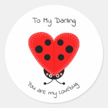Joli Illustré Vous êtes mon ticker Lovebug
