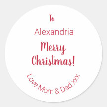 Joli Noël de maman et papa Minimal