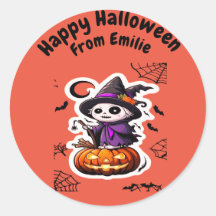 Jolie écharpe sorcière citrouille Halloween