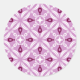 Sticker Rond Jolie feuille d'autocollants/étiquettes Petaline (