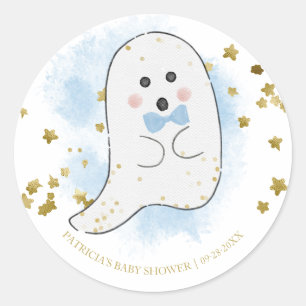 Sticker Rond Jolie fille Halloween bébé fantôme classique Showe