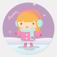 Jolie Fille Patineuse pour Enfants
