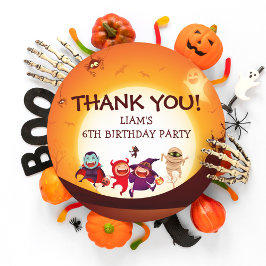 Sticker Rond Jolie Halloween pour les enfants