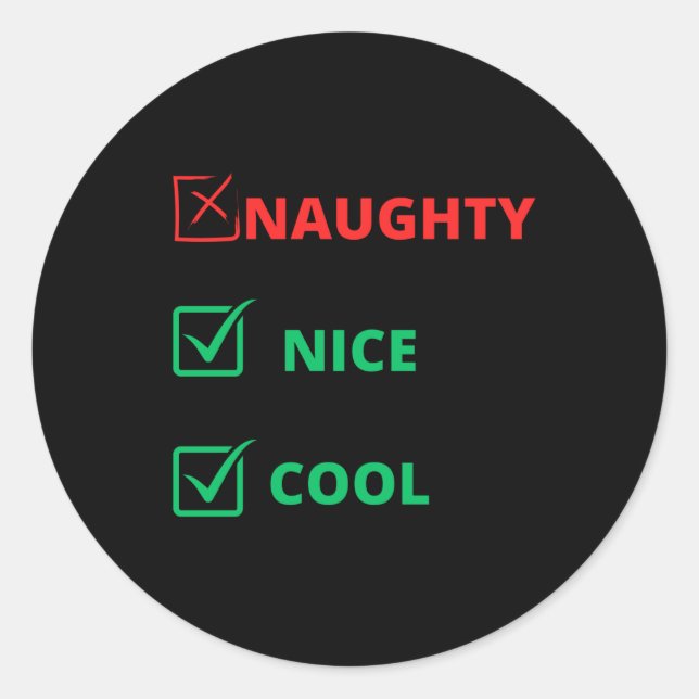 Sticker Rond jolie liste (Devant)