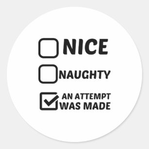 STICKER ROND JOLIE NEUGHTY UNE TENTATIVE A ÉTÉ FAITE