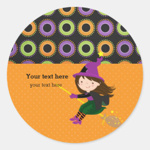 Sticker Rond Jolie sorcière