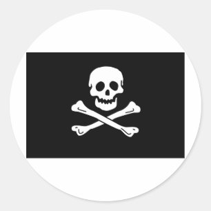 Sticker Rond jolly roger