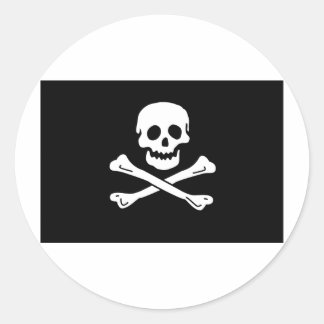 Sticker Rond jolly roger