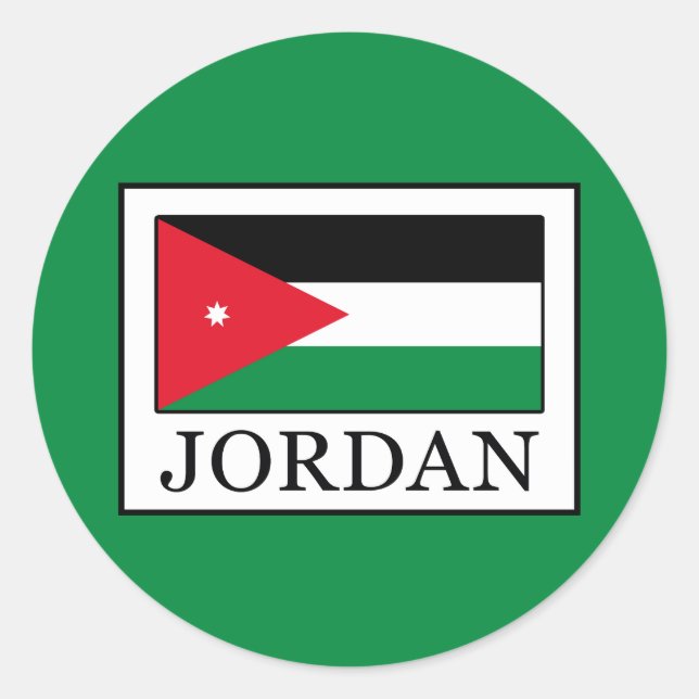 Sticker Rond Jordanie (Devant)