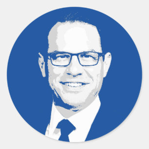 Sticker Rond Josh Shapiro Bust