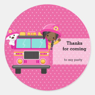 Sticker Rond Jote pompier