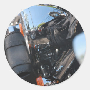 Sticker Rond Joue toujours avec les motocycles