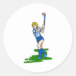 Sticker Rond Jouer dur
