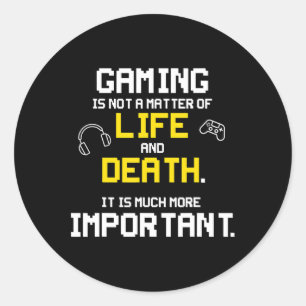 Sticker Rond Jouer Jeux Vidéo amusant PC Console Geek