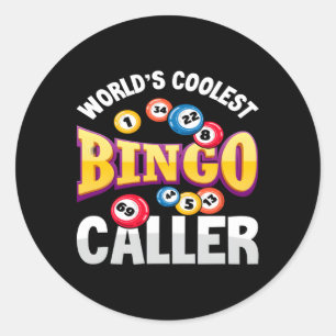 Sticker Rond Joueur De Bingo De L'Est Du Monde