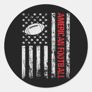 Sticker Rond Joueur de football américain fantastique et entraî