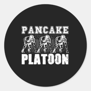 Sticker Rond Joueur du peloton de football américain