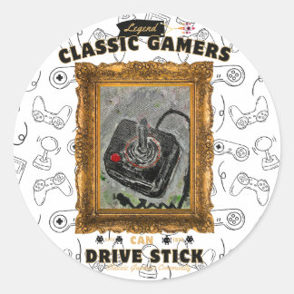 Sticker Rond Joueurs classiques Fête d'anniversaire Vision Supe