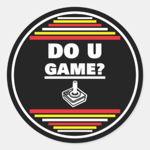 Sticker Rond Jouez-vous?