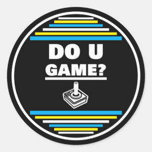 Sticker Rond Jouez-vous ? B Y W