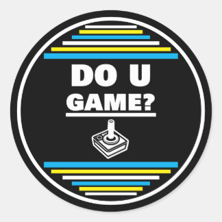 Sticker Rond Jouez-vous ? B Y W