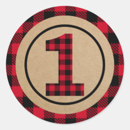 Sticker Rond Jour d'anniversaire de la bûcheronnette, une préfé