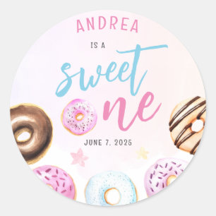 Sticker Rond Jour d'anniversaire du premier anniversaire de la 