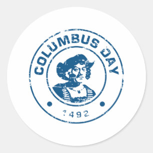 Sticker Rond Jour de Columbus 5