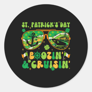 Sticker Rond Jour de la Saint Patrick Croisière Correspondant C