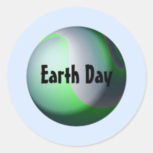 Sticker Rond Jour de la Terre