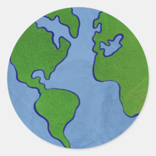 Sticker Rond Jour de la Terre
