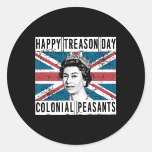 Sticker Rond Jour de la trahison 4 juillet britannique