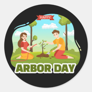 Sticker Rond Jour de l'Arbour