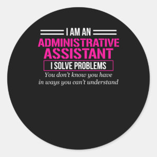 Sticker Rond Jour de l'assistant administratif