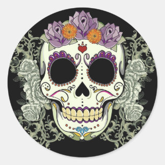 STICKER ROND JOUR DE L'ESSENCE DU SUCRE MORT