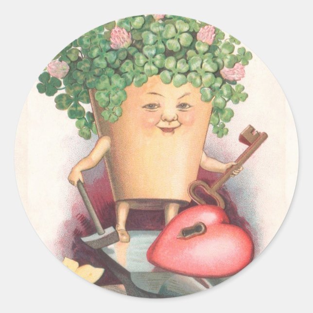 Sticker Rond Jour de Saint Patrick (Devant)